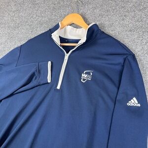 Adidas Waste Management Open Sweatshirt Mens XL Blue 1/4 Zip Pullover Golf
